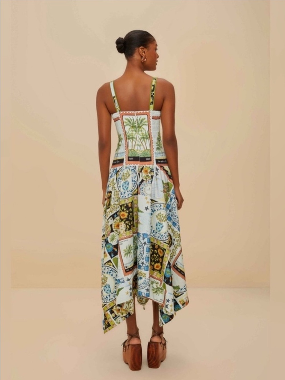 Farm Rio: Multicolor Latin Trip Scarves
Organic Cotton Midi Dress - Picture 5 of 13